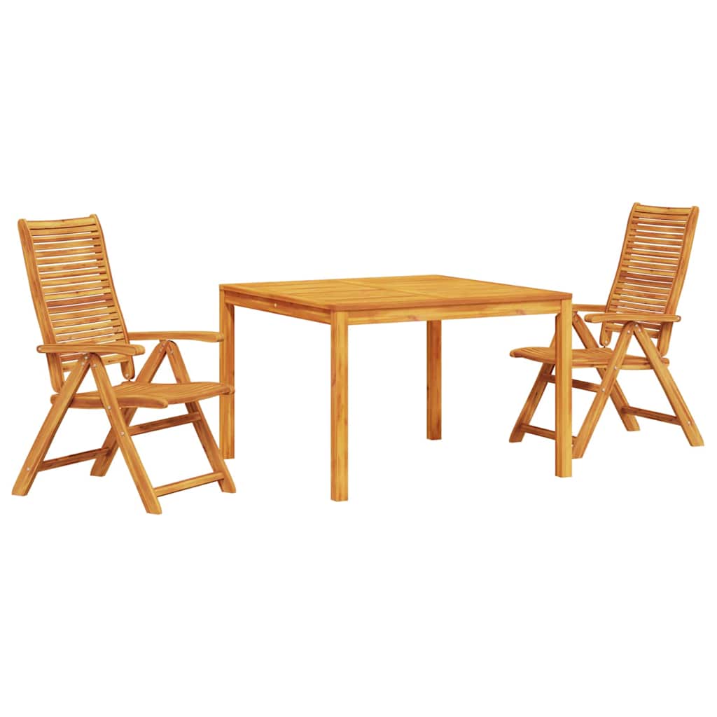 Hage Spisegruppe 3 pcs Brun Solid akasietre