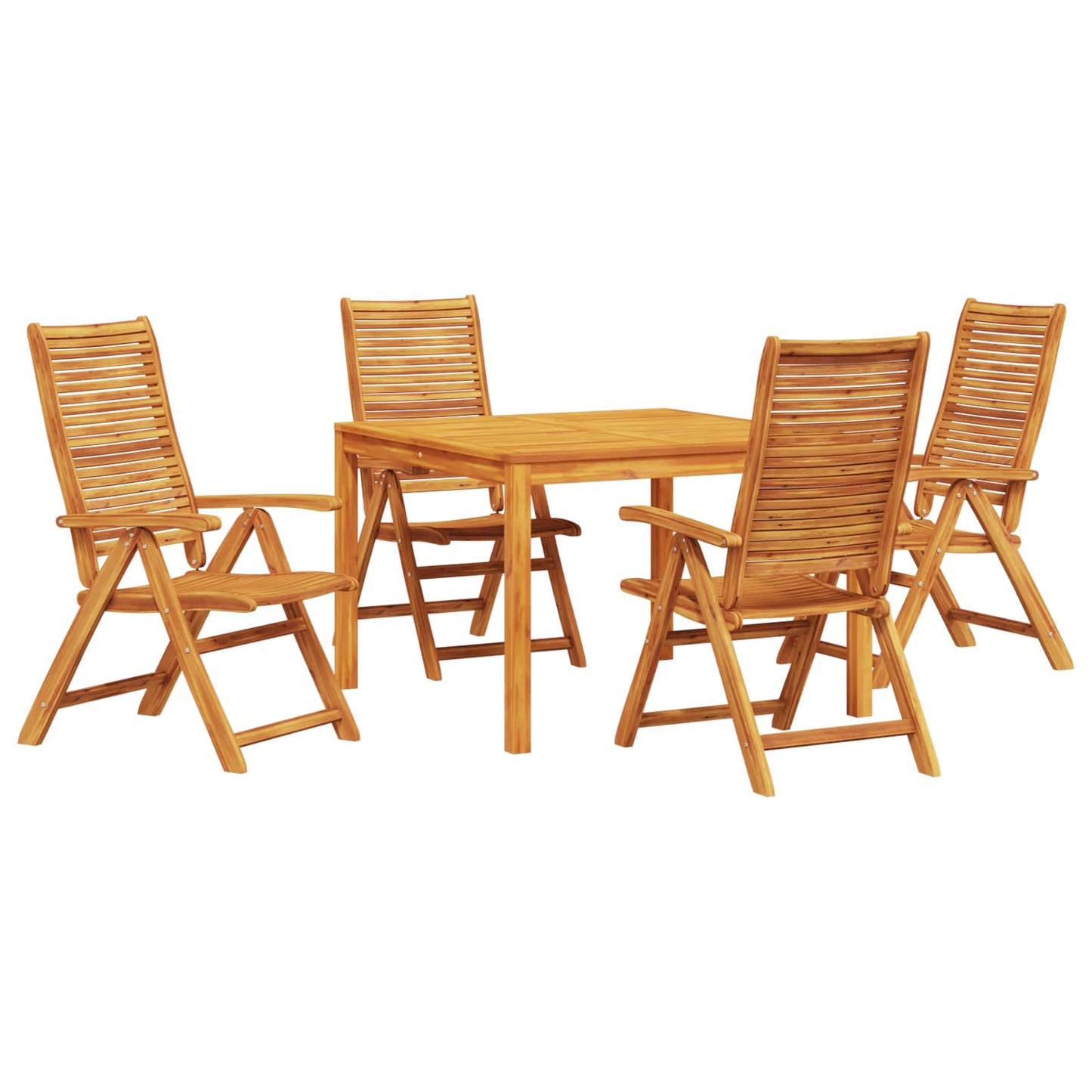 Hage Spisegruppe 5 pcs Brun Solid akasietre