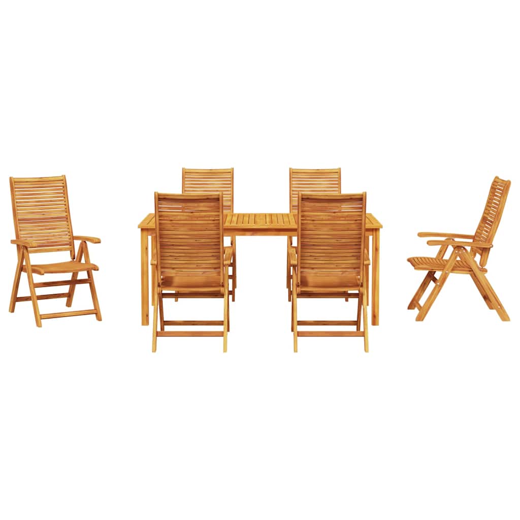 Hage Spisegruppe 7 pcs Brun Solid akasietre