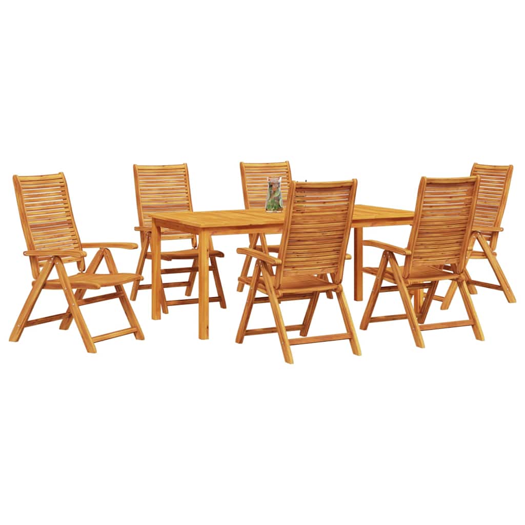 Hage Spisegruppe 7 pcs Brun Solid akasietre
