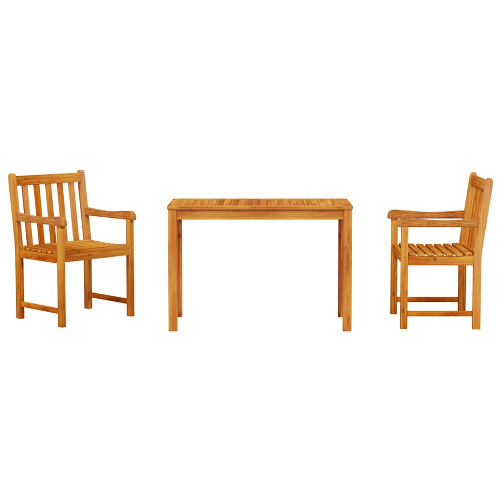 Hage Spisegruppe 3 pcs Brun Solid akasietre