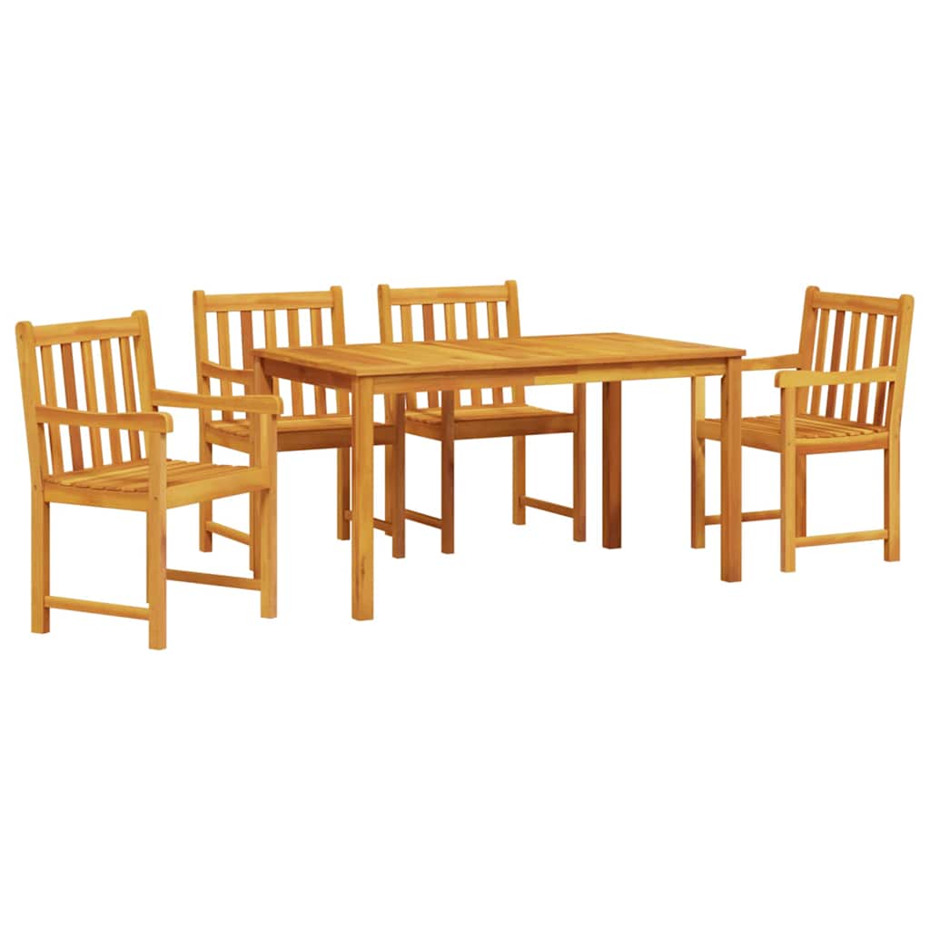 Hage Spisegruppe 5 pcs Brun Solid akasietre