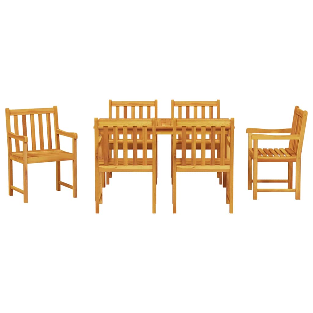 Hage Spisegruppe 7 pcs Brun Solid akasietre