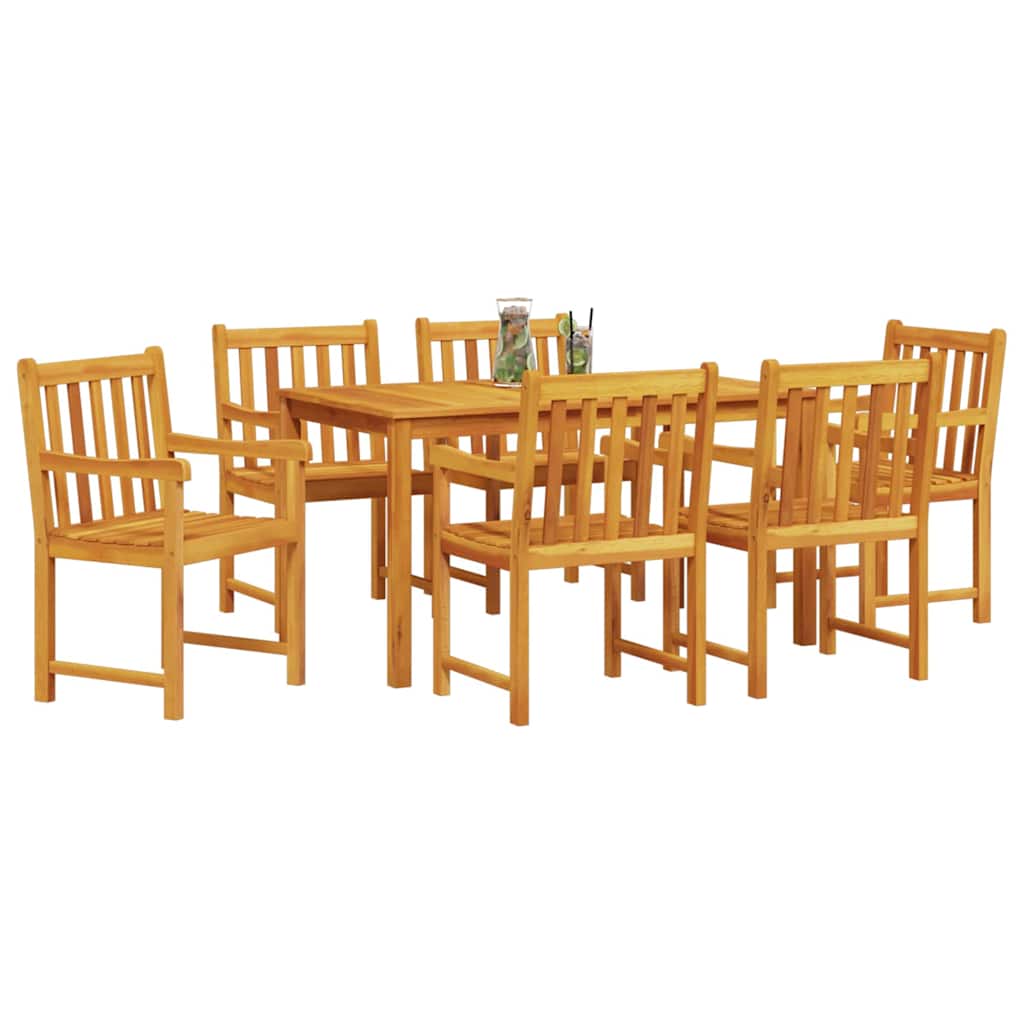Hage Spisegruppe 7 pcs Brun Solid akasietre