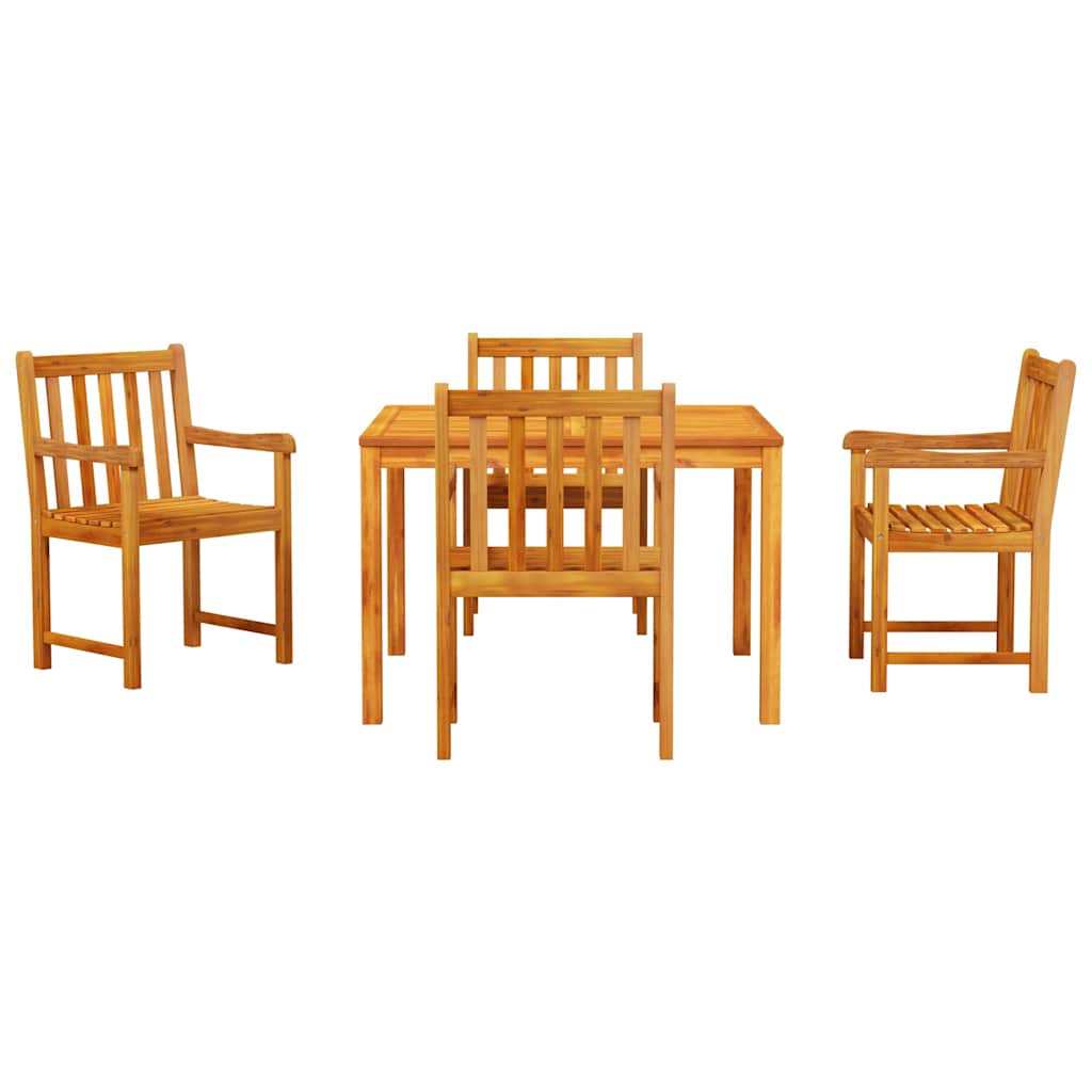 Hage Spisegruppe 5 pcs Brun Massivt akasietre