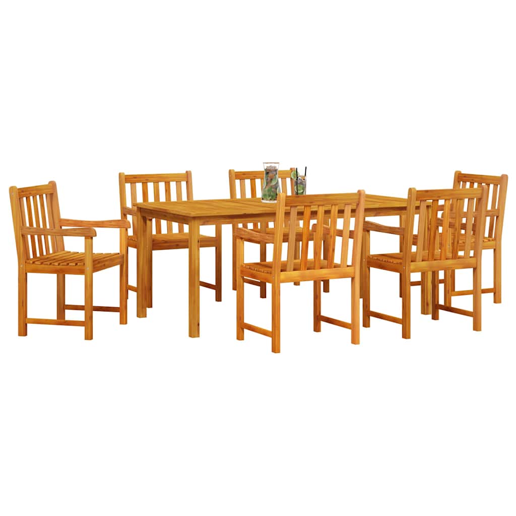 Hage Spisegruppe 7 pcs Brun Solid akasietre
