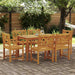 Hage Spisegruppe 7 pcs Brun Solid akasietre