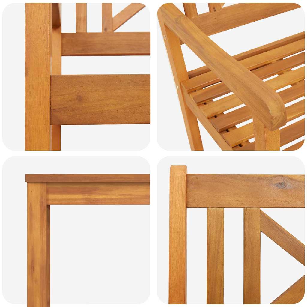 Hage Spisegruppe 5 pcs Brun Massivt akasietre
