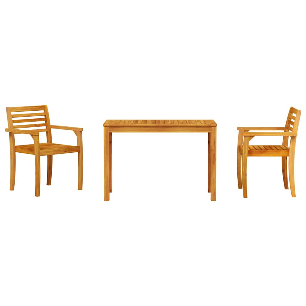 Hage Spisegruppe 3 pcs Brun Solid akasietre