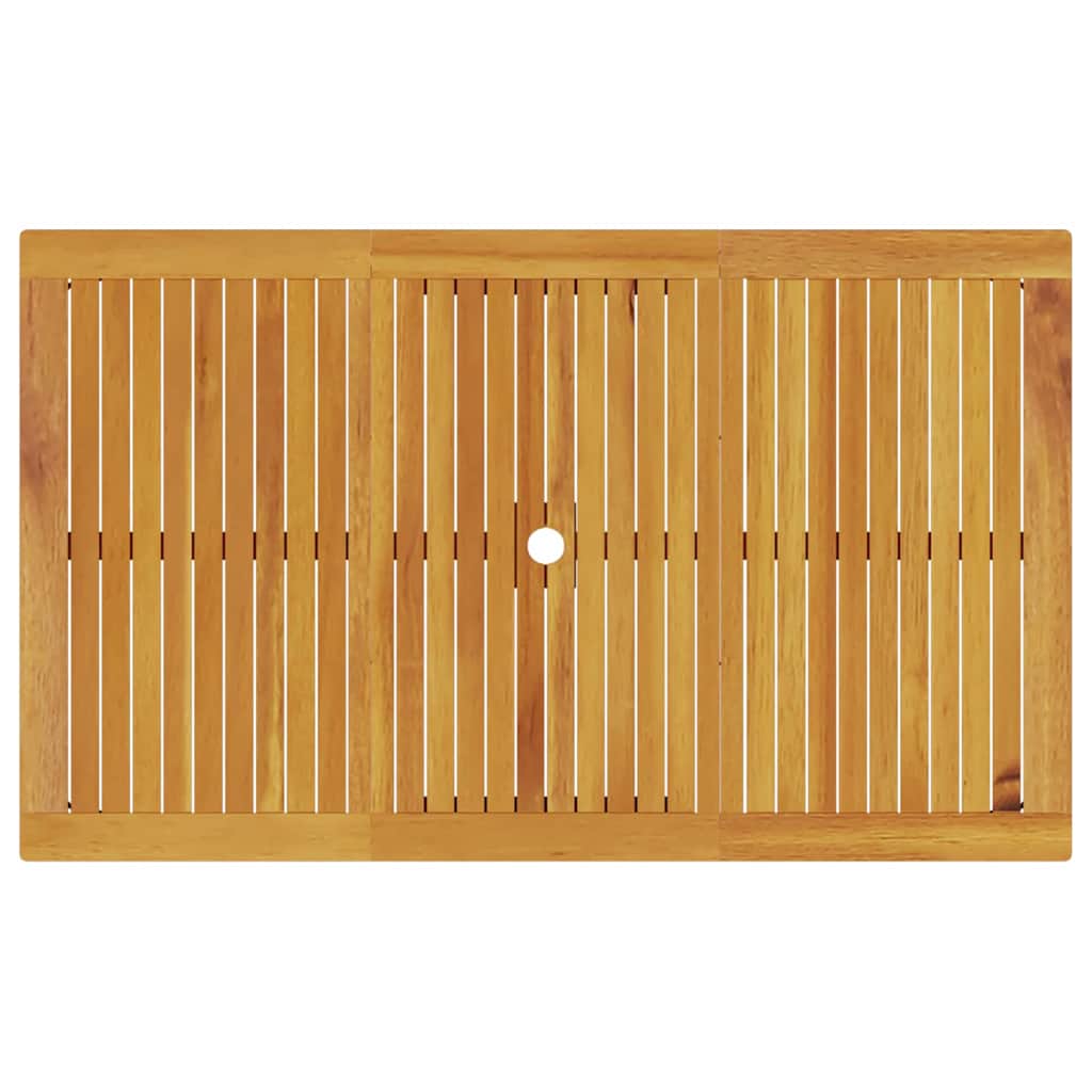 Hage Spisegruppe 7 pcs Brun Solid akasietre vidaXL