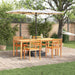 Hage Spisegruppe 7 pcs Brun Solid akasietre