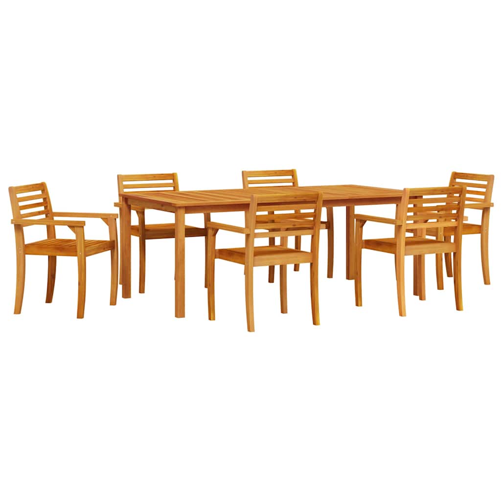 Hage Spisegruppe 9 pcs Brun Solid akasietre