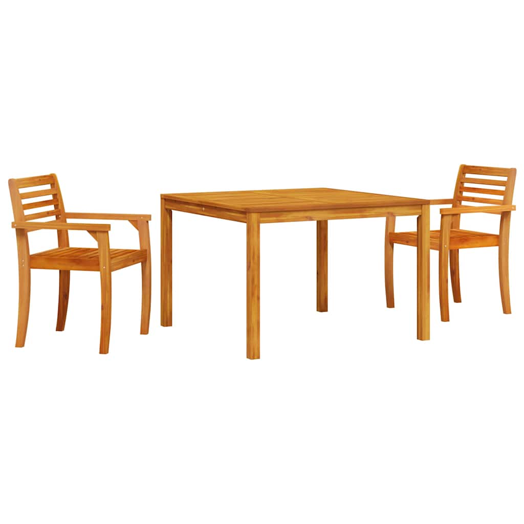 Hage Spisegruppe 3 pcs Brun Solid akasietre