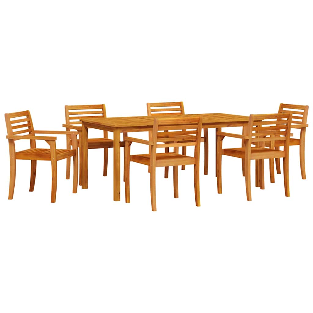 Hage Spisegruppe 7 pcs Brun Solid akasietre