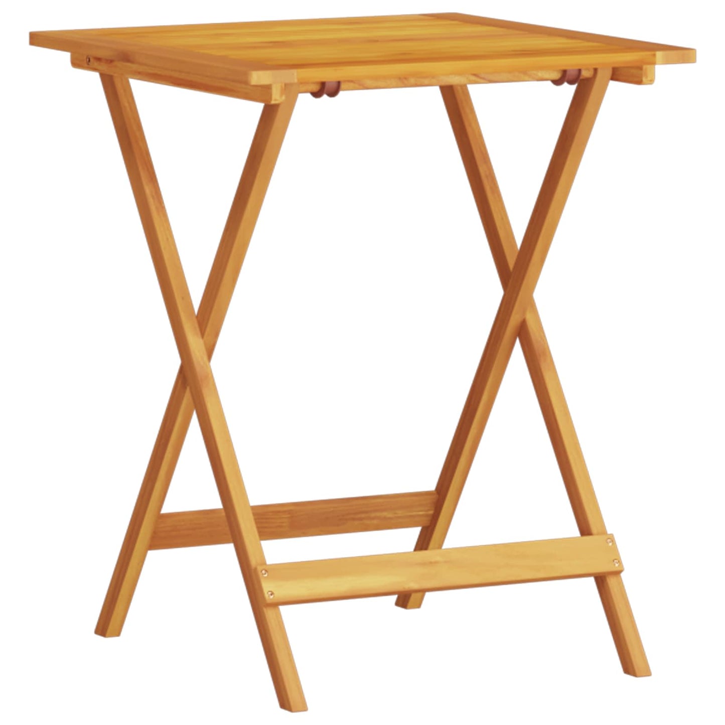 Sammenleggbart Bistrosett 3 pcs Brun Solid akasietre