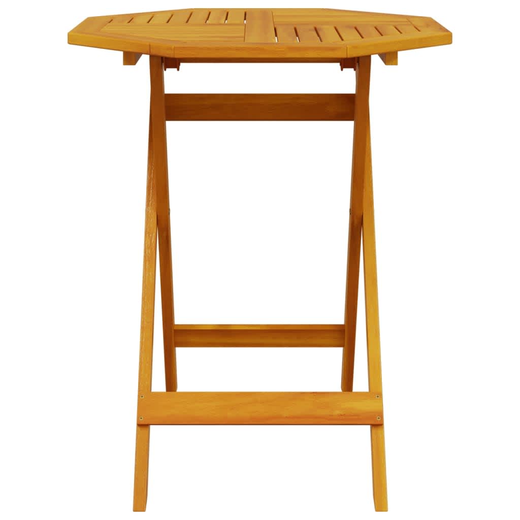 Sammenleggbart Bistrosett 3 pcs Brun Solid akasietre