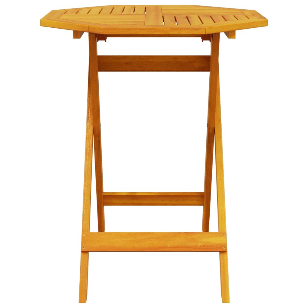 Sammenleggbart Bistrosett 3 pcs Brun Solid akasietre