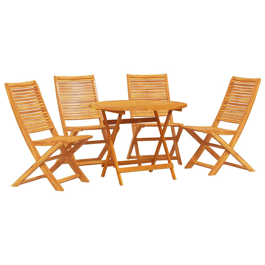 Hage Spisegruppe 5 pcs Brun Solid akasietre
