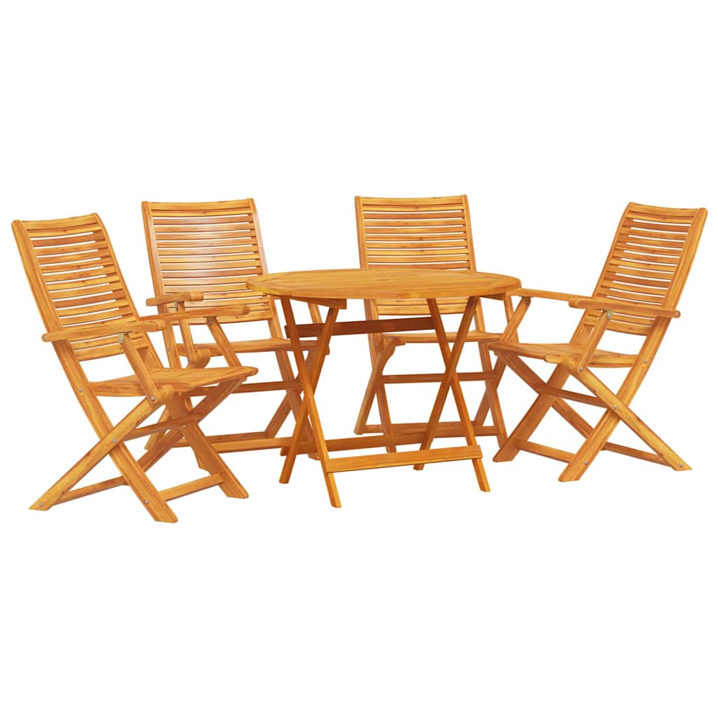 Hage Spisegruppe 5 pcs Brun Solid akasietre