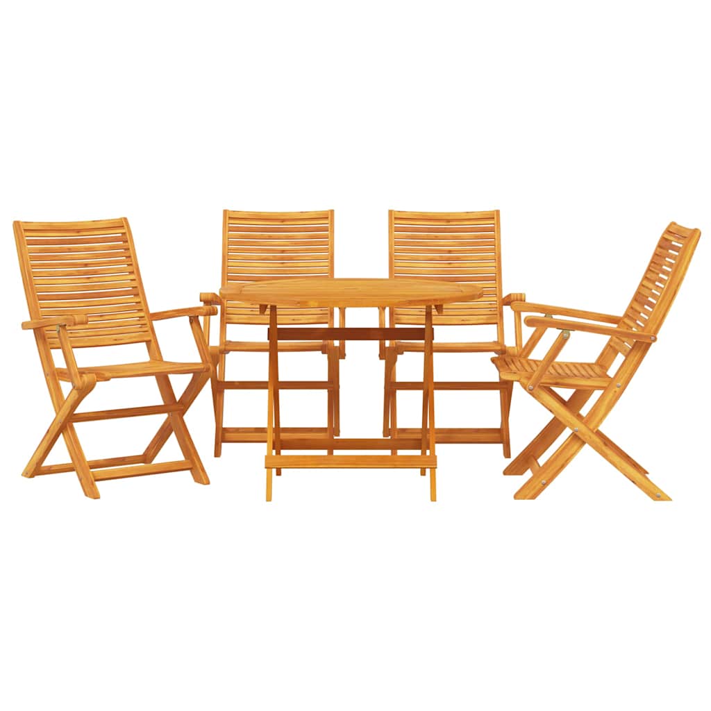 Hage Spisegruppe 5 pcs Brun Solid akasietre