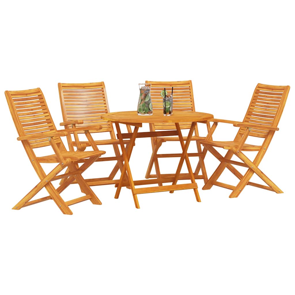 Hage Spisegruppe 5 pcs Brun Solid akasietre
