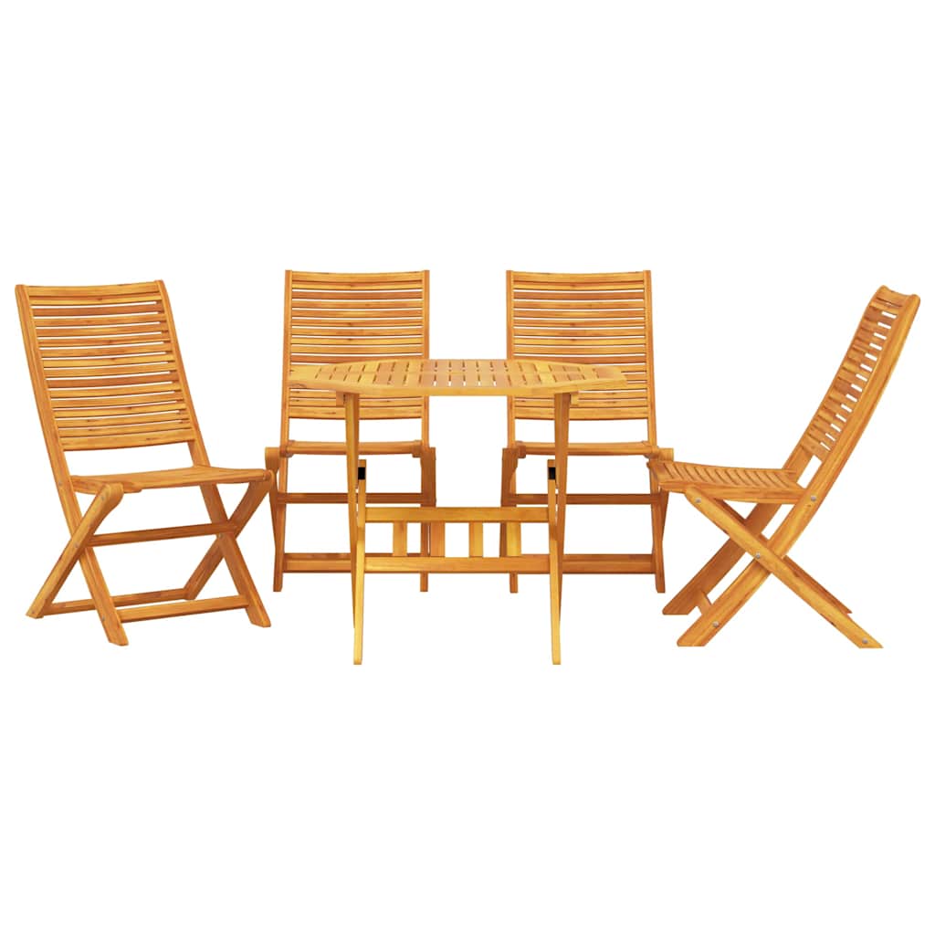 Hage Spisegruppe 5 pcs Brun Solid akasietre