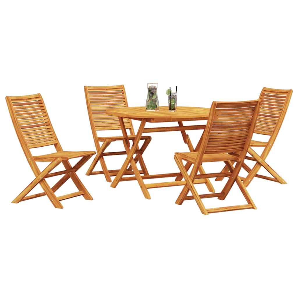 Hage Spisegruppe 5 pcs Brun Solid akasietre