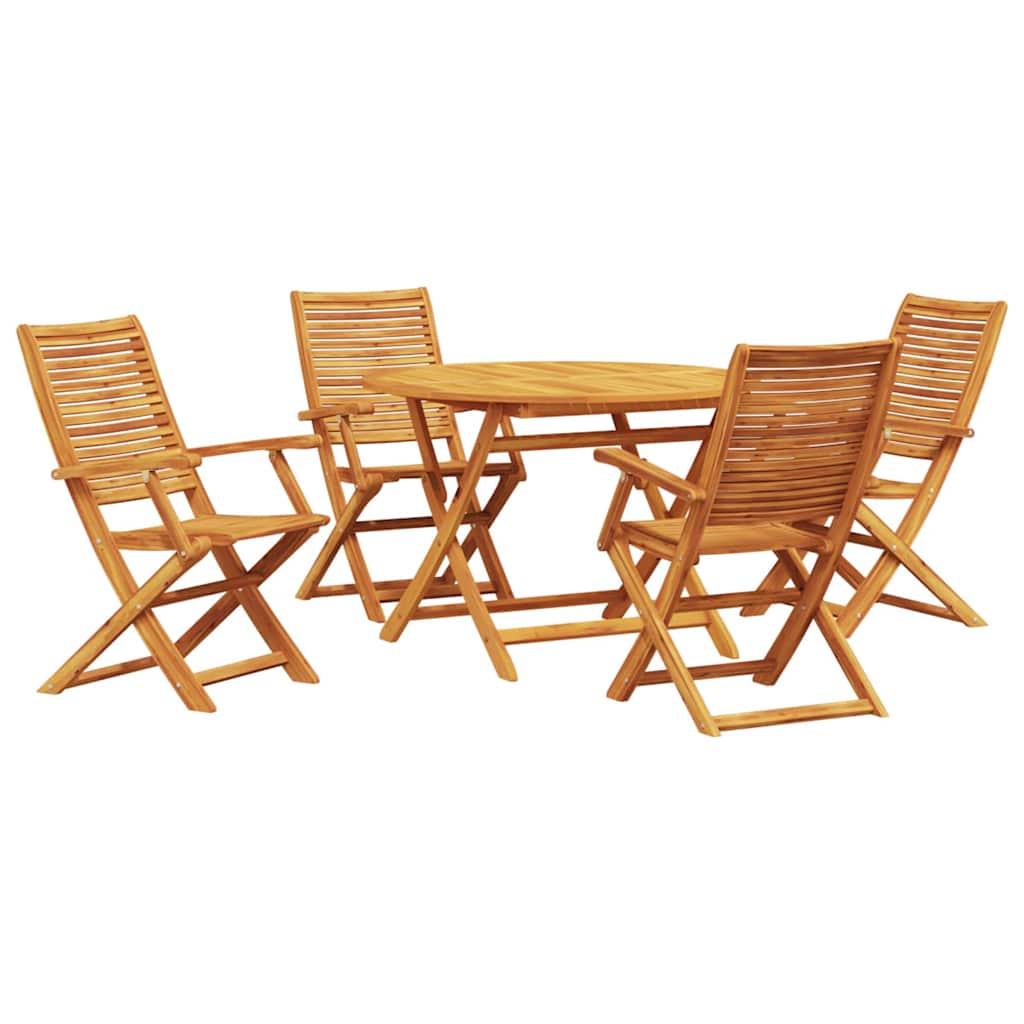Hage Spisegruppe 5 pcs Brun Solid akasietre