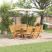 Hage Spisegruppe 7 pcs Brun Solid akasietre
