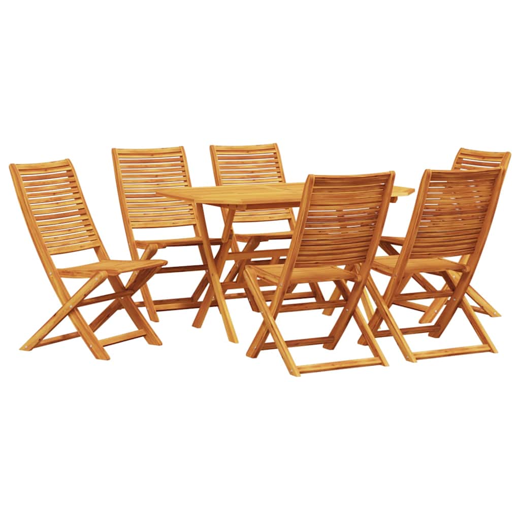 Hage Spisegruppe 7 pcs Brun Solid akasietre