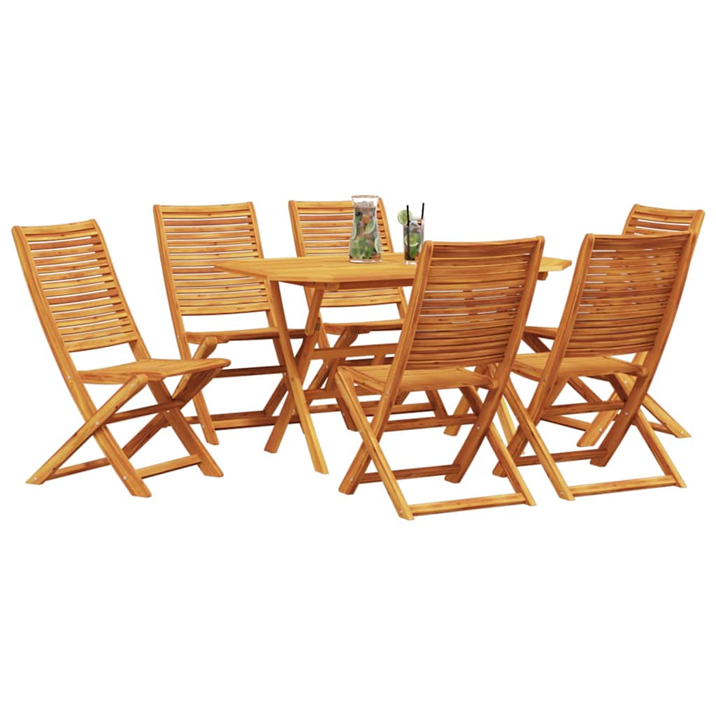 Hage Spisegruppe 7 pcs Brun Solid akasietre