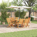 Hage Spisegruppe 7 pcs Brun Solid akasietre