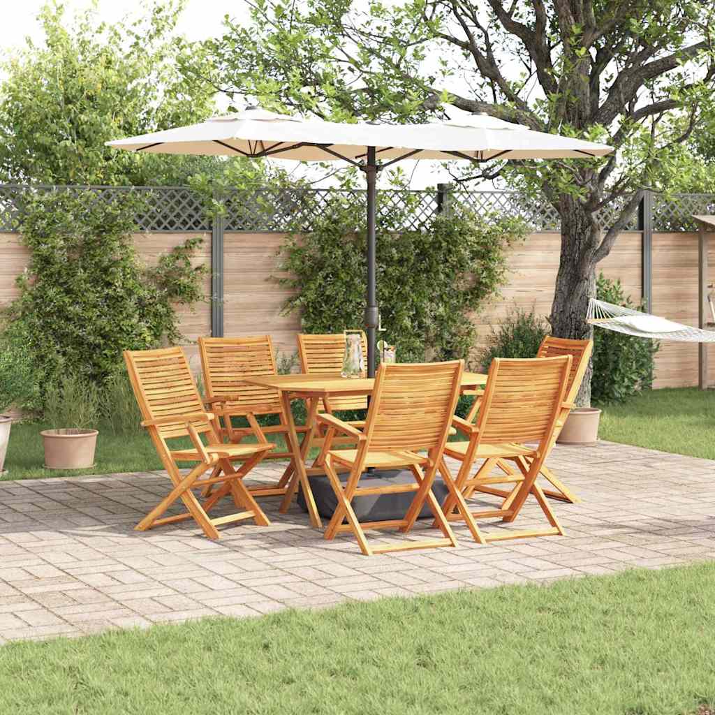 Hage Spisegruppe 7 pcs Brun Solid akasietre