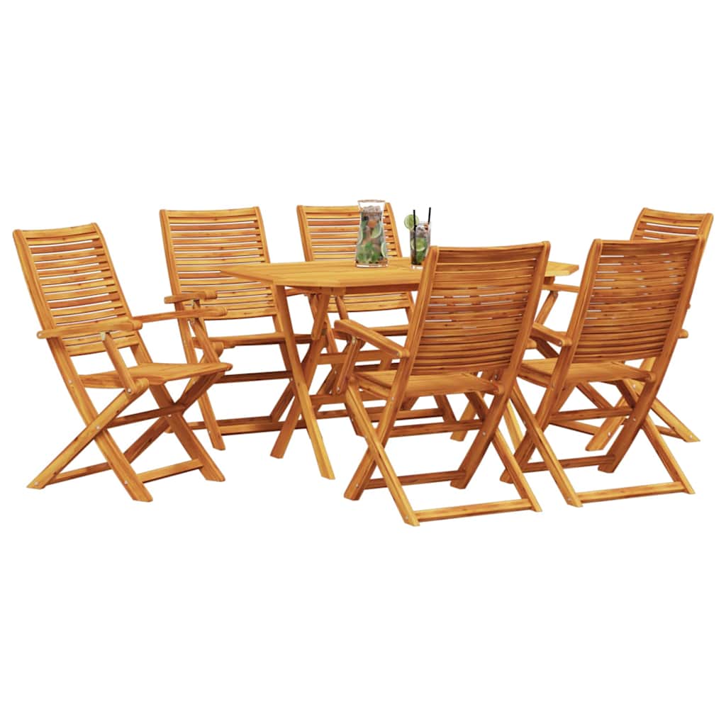 Hage Spisegruppe 7 pcs Brun Solid akasietre