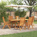 Hage Spisegruppe 7 pcs Brun Solid akasietre