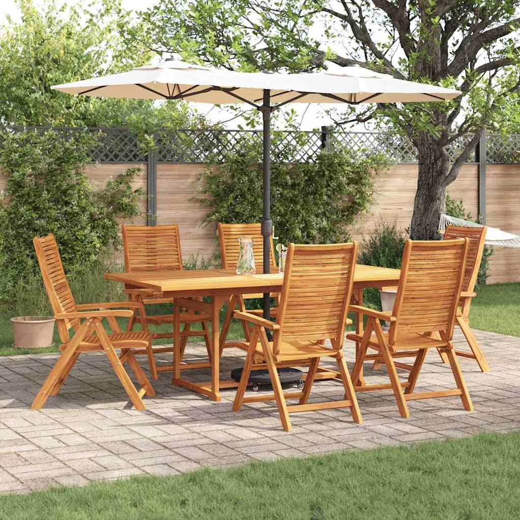 Hage Spisegruppe 7 pcs Brun Solid akasietre