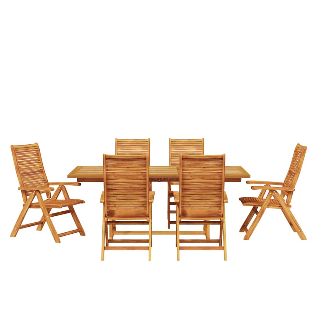 Hage Spisegruppe 7 pcs Brun Solid akasietre