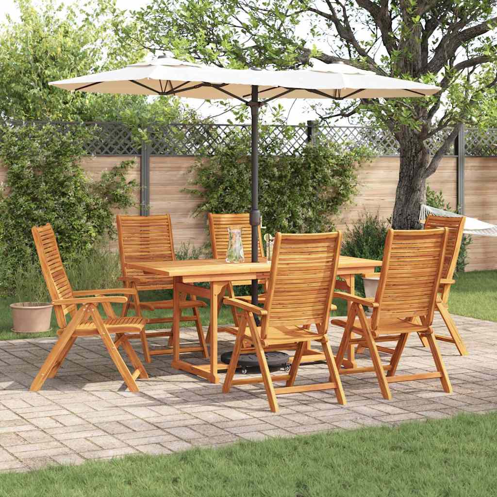 Hage Spisegruppe 7 pcs Brun Solid akasietre