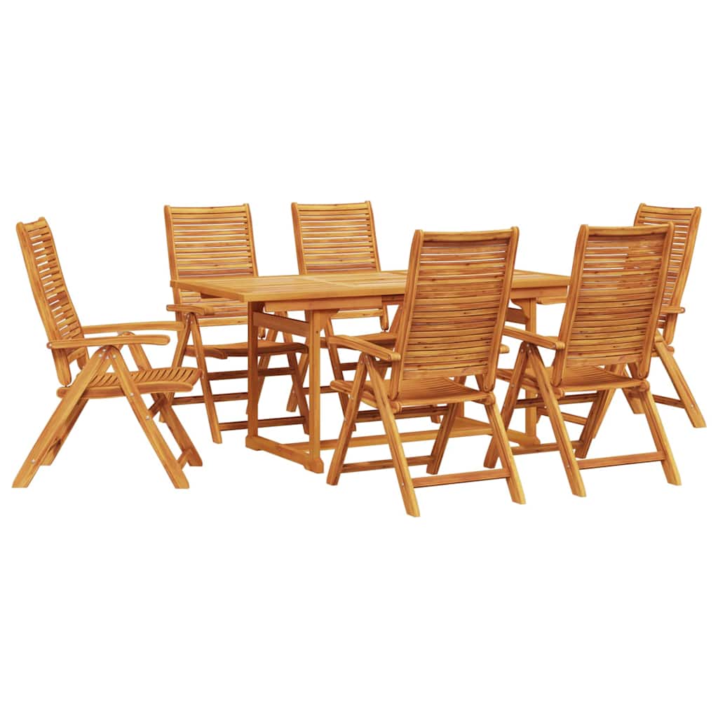 Hage Spisegruppe 7 pcs Brun Solid akasietre