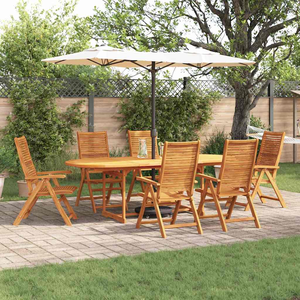 Hage Spisegruppe 7 pcs Brun Solid akasietre