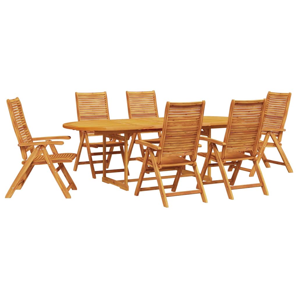Hage Spisegruppe 7 pcs Brun Solid akasietre
