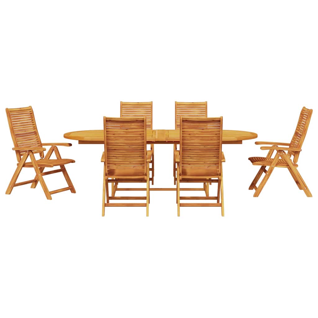 Hage Spisegruppe 7 pcs Brun Solid akasietre