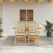 Hage Spisegruppe 5 stk. Beige Solid akasietre