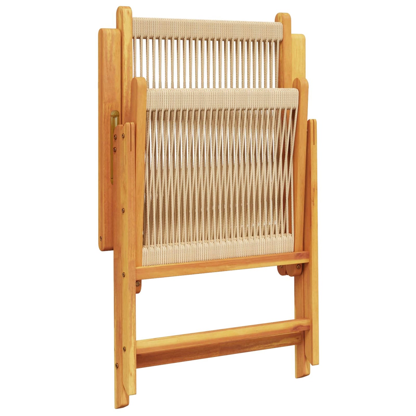 Hage Spisegruppe 7 stk. Beige Solid akasietre