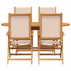 Hage Spisegruppe 5 pcs Beige heltre akasie
