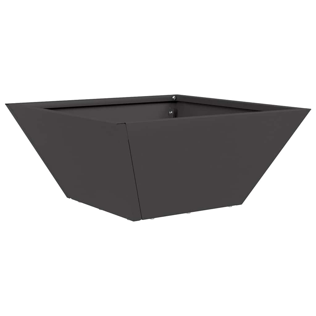 Hageblomsterpotte 5 pcs Svart 35 x 35 x 15 cm Kaldvalsestål