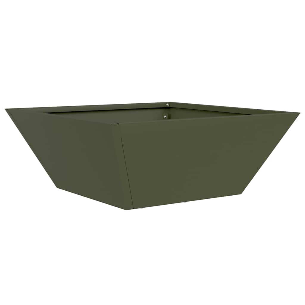 Hageblomsterpotte 5 pcs Olivengrønn 40 x 40 x 15 cm