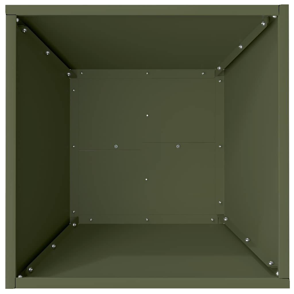 Hageblomsterpotte 5 pcs Olivengrønn 40 x 40 x 15 cm