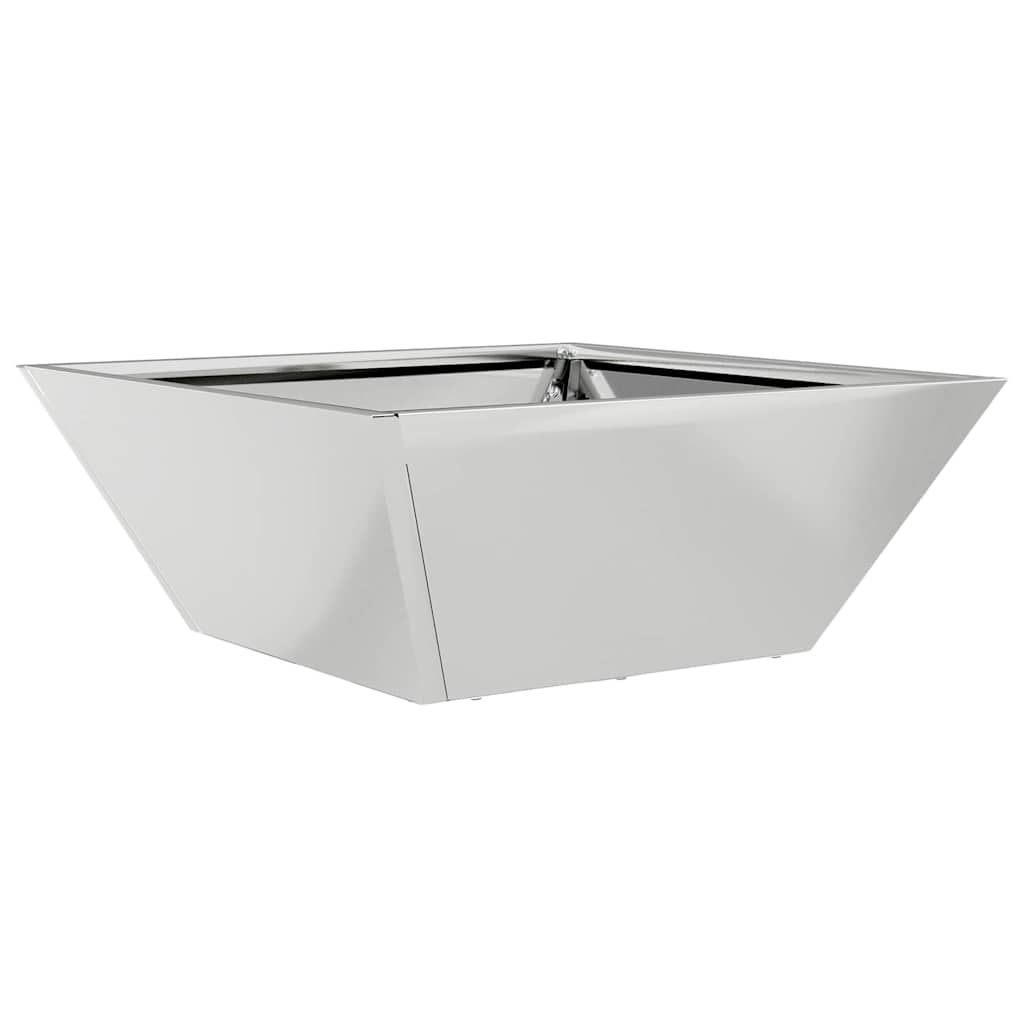 Hageblomsterpotte 5 pcs sølv 40 x 40 x 15 cm Galvanisert Stål