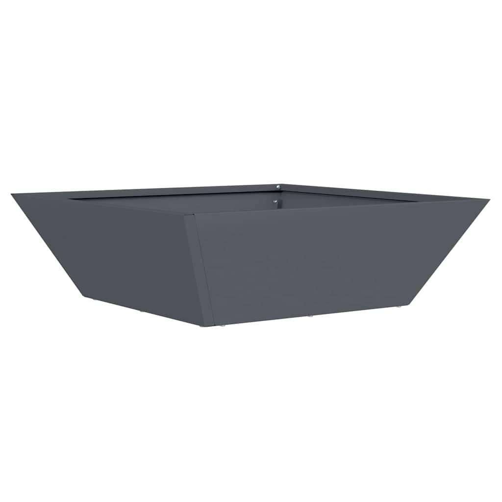 Hageblomsterpotte 5 pcs Antrasitt 50 x 50 x 15 cm Kaldvalsestål